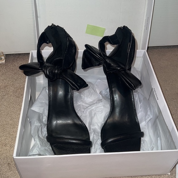 Rebecca Minkoff Black Kaley Bow High Heels - Picture 8 of 11